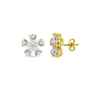 Petal Diamond Studs
