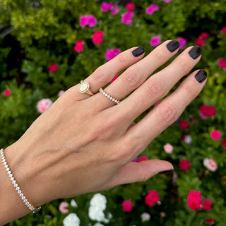 Diamond Marrakesh Halfway Band  Lindsey Leigh Jewelry.
