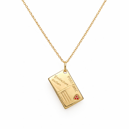 Postcard Necklace