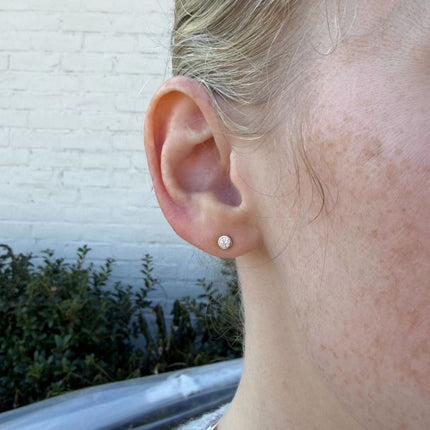 Sample Sale Large Single Diamond Bezel Stud