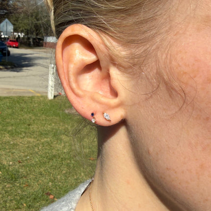 Sample Sale Marquise Fancy Shape Diamond Stud