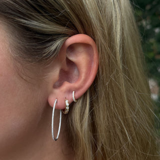 Sample Sale Mini Diamon Huggies   Lindsey Leigh Jewelry
