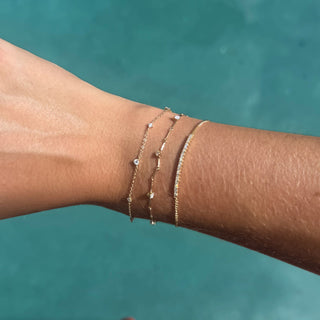 Scattered Diamond Bracelet   Lindsey Leigh Jewelry
