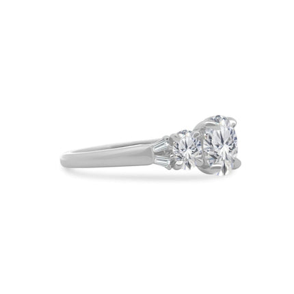 Seven Stone Ring With Round and Baguette Side Stones  Lindsey Leigh Jewelry.