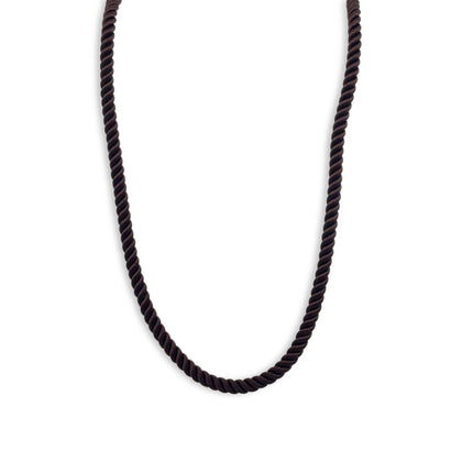 Silk Rope Necklace Brown 1