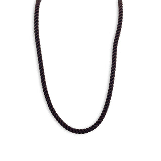 Silk Rope Necklace Brown 1
