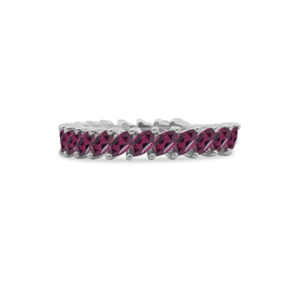 Slanted Marquise Rhodolite Garnet Band  Lindsey Leigh Jewelry.
