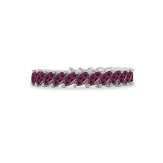 Slanted Marquise Rhodolite Garnet Band  Lindsey Leigh Jewelry.
