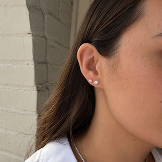 Small Lab Grown Round Diamond Studs
