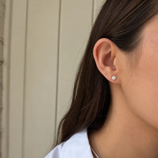Small Lab Grown Round Diamond Studs

