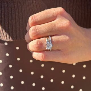 Solitaire Heart Cut Diamond Ring Lifestyle 3
