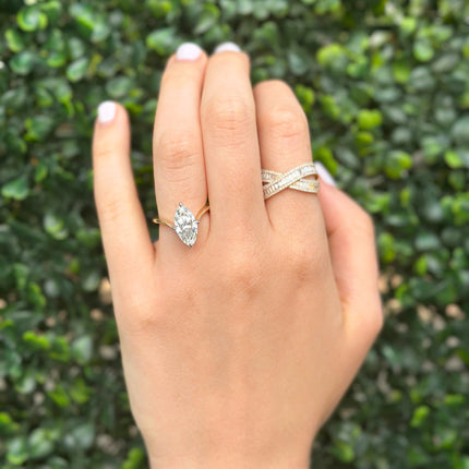 Solitaire Marquise Ring  Lindsey Leigh Jewelry.