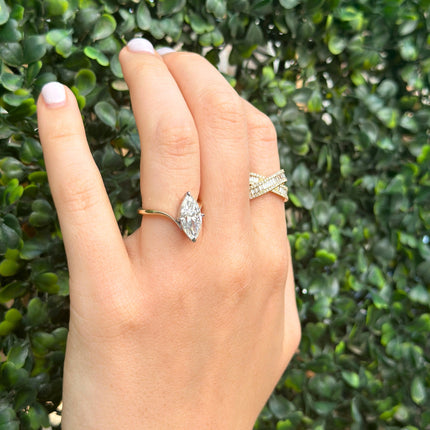Solitaire Marquise Ring  Lindsey Leigh Jewelry.