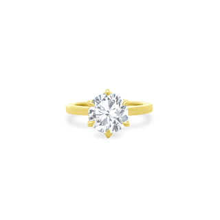 Solitaire Round With Petal Profile Lindsey Leigh Jewelry Lightbox 1
