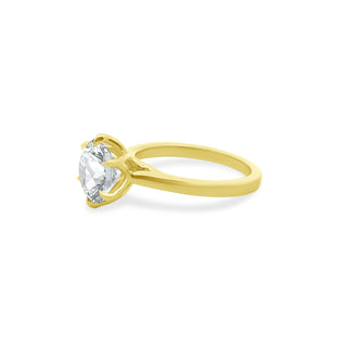 Solitaire Round With Petal Profile Lindsey Leigh Jewelry Lightbox 2
