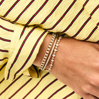 Tiny Diamond Blossom Tennis Bracelet
