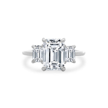 Triple Emerald Cut Diamond Ring