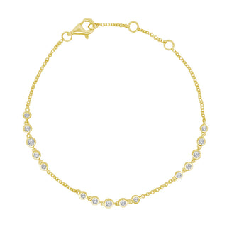 Bubble Diamond Station Bracelet  Lindsey Leigh Jewelry.
