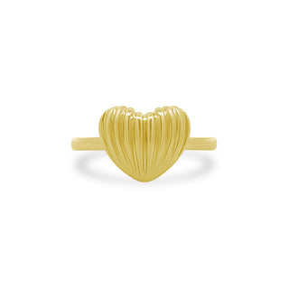 Fluted Heart Ring  Lindsey Leigh Jewelry.

