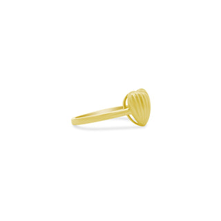 Fluted Heart Ring  Lindsey Leigh Jewelry.
