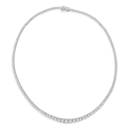 Lab Riviera Diamond Tennis Necklace