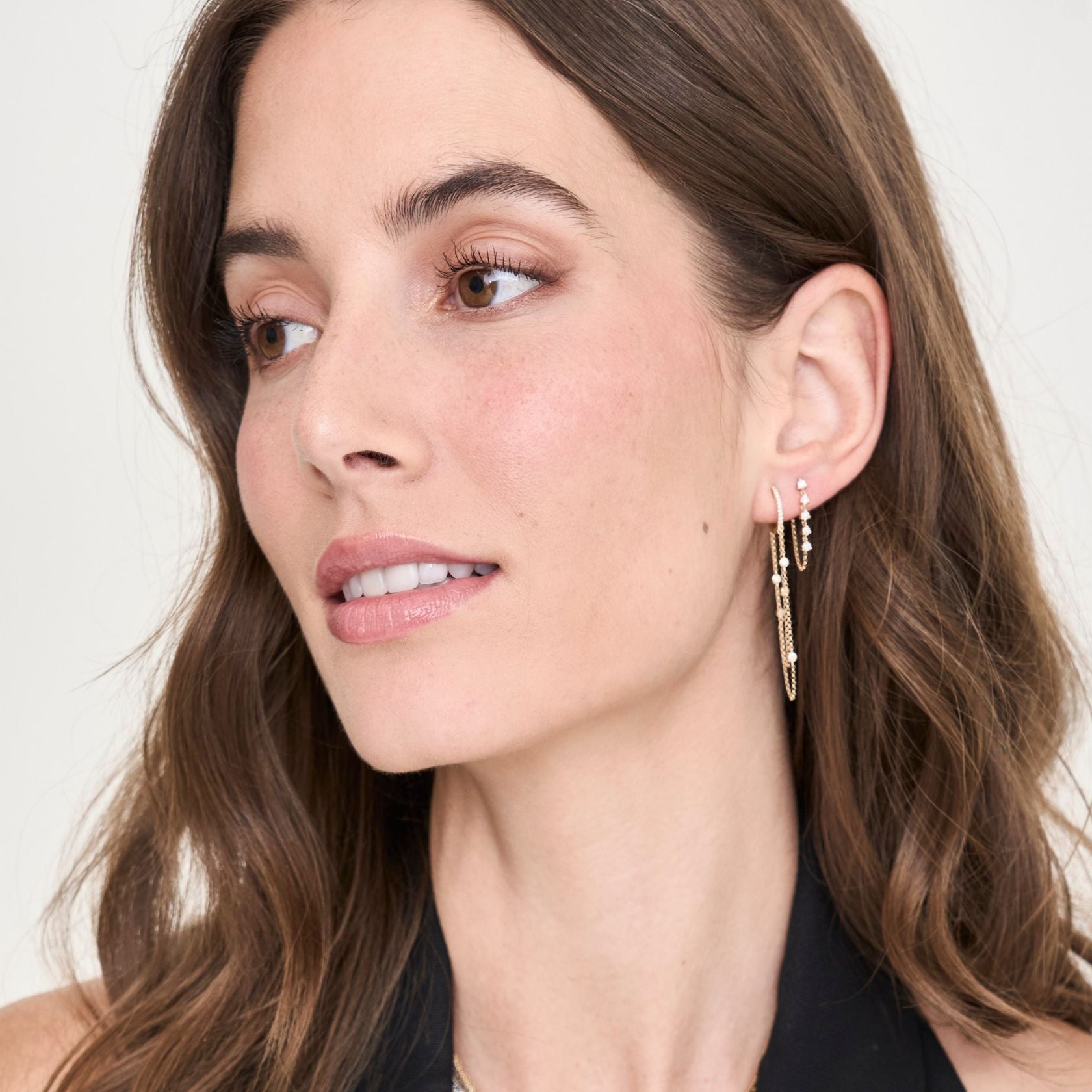 Diamond Bezel Cross Studs – Lindsey Leigh Jewelry