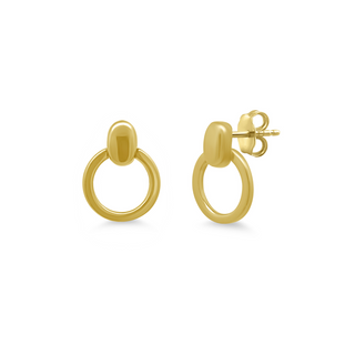 Gold Open Circle Dangle Earrings  Lindsey Leigh Jewelry.
