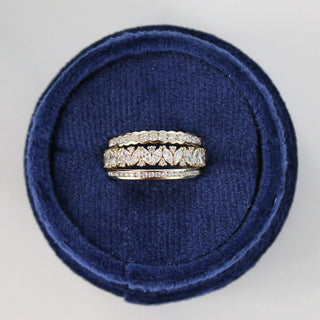 Wavy Channel Set Diamond Band Lifestyle
