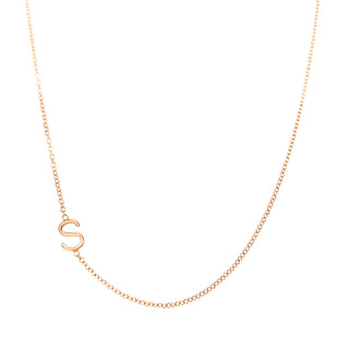 Asymmetrical Initial Necklace  Lindsey Leigh Jewelry.
