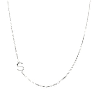 Asymmetrical Initial Necklace  Lindsey Leigh Jewelry.
