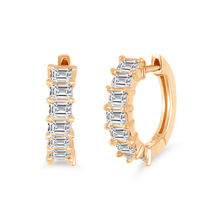 Baguette Huggies  Lindsey Leigh Jewelry.

