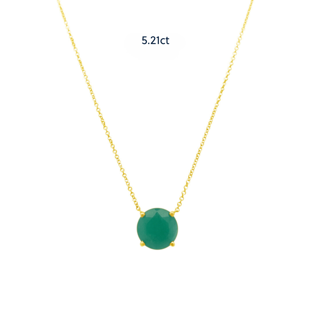 Basket Set Colombian Emerald Necklace - Lindsey Leigh Jewelry