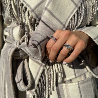 Bezel Set Asscher Cut Solitaire  Lindsey Leigh Jewelry.
