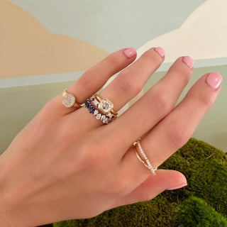 Bezel Set Asscher Cut Solitaire  Lindsey Leigh Jewelry.

