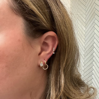 Diamond Bar Dangle Stud  Lindsey Leigh Jewelry.

