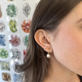 Diamond Bar Dangle Stud  Lindsey Leigh Jewelry.
