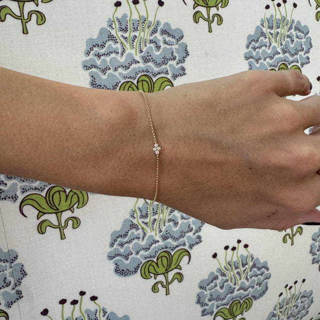 Diamond Bezel Cluster Bracelet  Lindsey Leigh Jewelry.