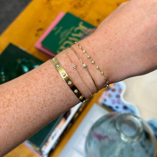 Diamond Bezel Cluster Bracelet  Lindsey Leigh Jewelry.
