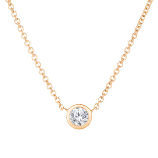 Diamond Bezel Necklace  Lindsey Leigh Jewelry.
