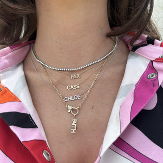 Diamond Personalized Name Necklace  Lindsey Leigh Jewelry.
