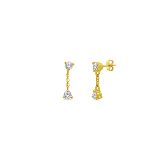Diamond Drop Stud  Lindsey Leigh Jewelry.
