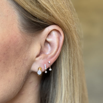 Diamond Drop Stud - Lindsey Leigh Jewelry