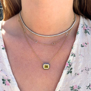 The Nicole Gemstone Necklace  Lindsey Leigh Jewelry.

