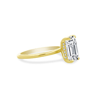 Emerald Cut Solitaire  Lindsey Leigh Jewelry.
