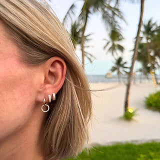Diamond Open Circle Dangle Earrings  Lindsey Leigh Jewelry.
