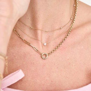 Paper Clip Rolo Chain  Lindsey Leigh Jewelry.

