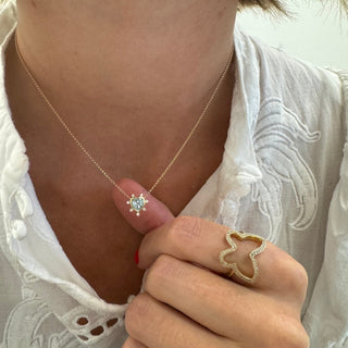 Gemstone & Diamond Heart Necklace  Lindsey Leigh Jewelry.
