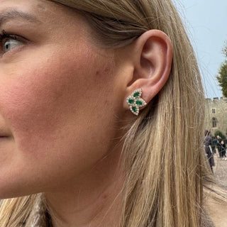 Gemstone Peacock Studs  Lindsey Leigh Jewelry.
