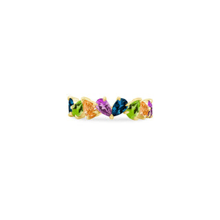 Gemstone Scattered Pear Band  Lindsey Leigh Jewelry.

