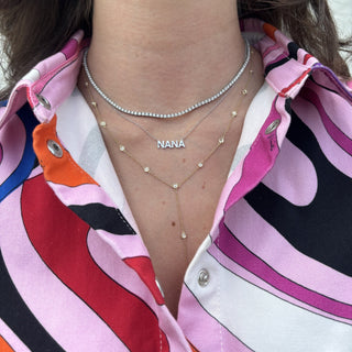 Gold Personalized Name Necklace  Lindsey Leigh Jewelry.
